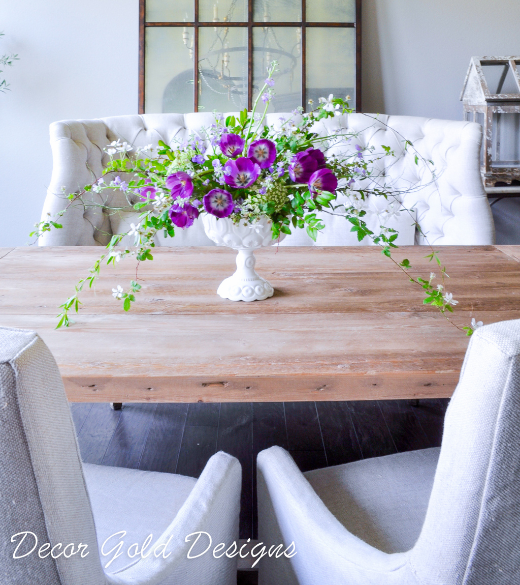 Dining Room with Floral Arrangement