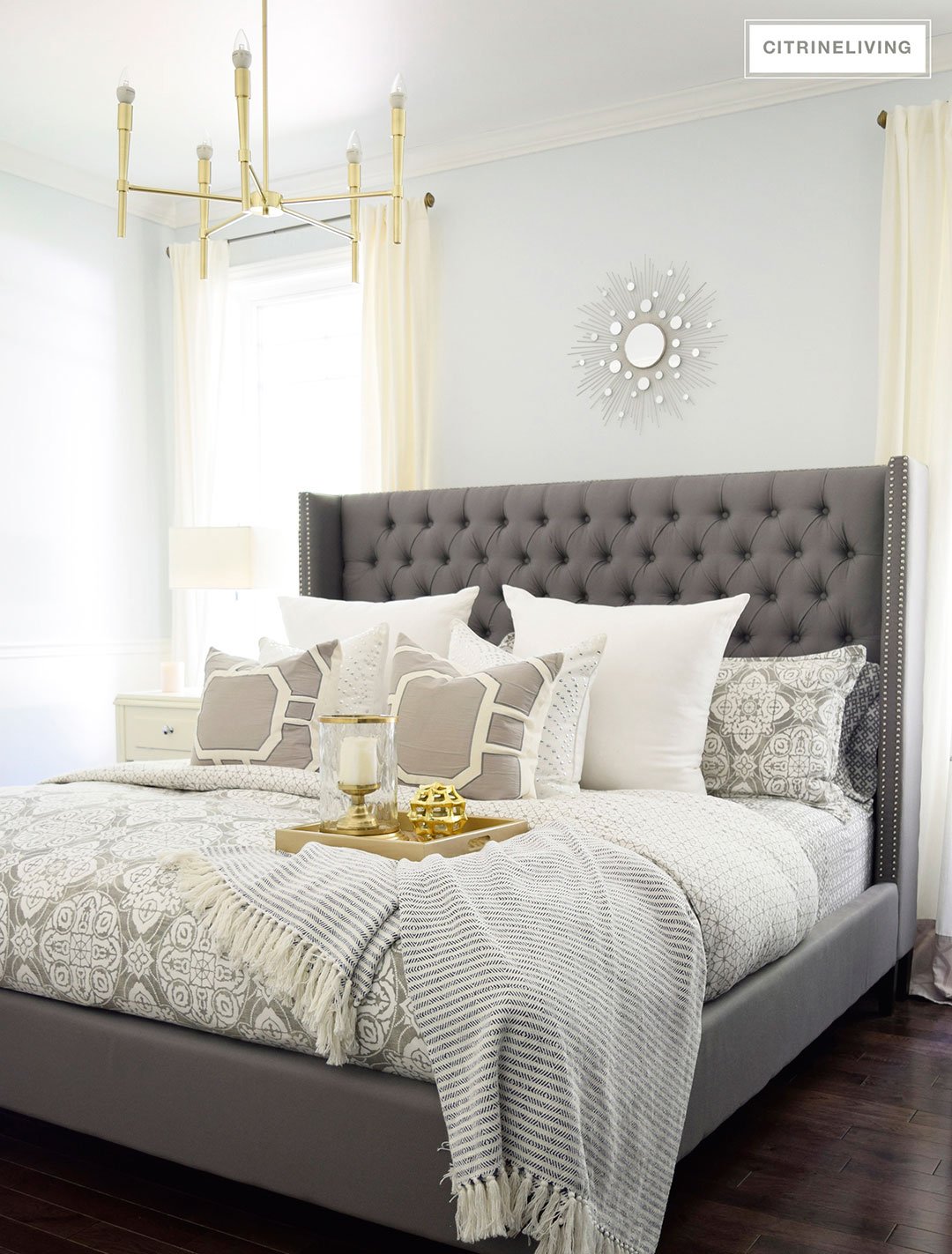 How To Style A Bed WIth Pillows - CITRINELIVING