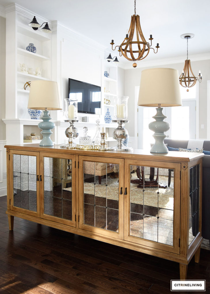 CITRINELIVING OUR NEW ANTIQUE MIRRORED BUFFET