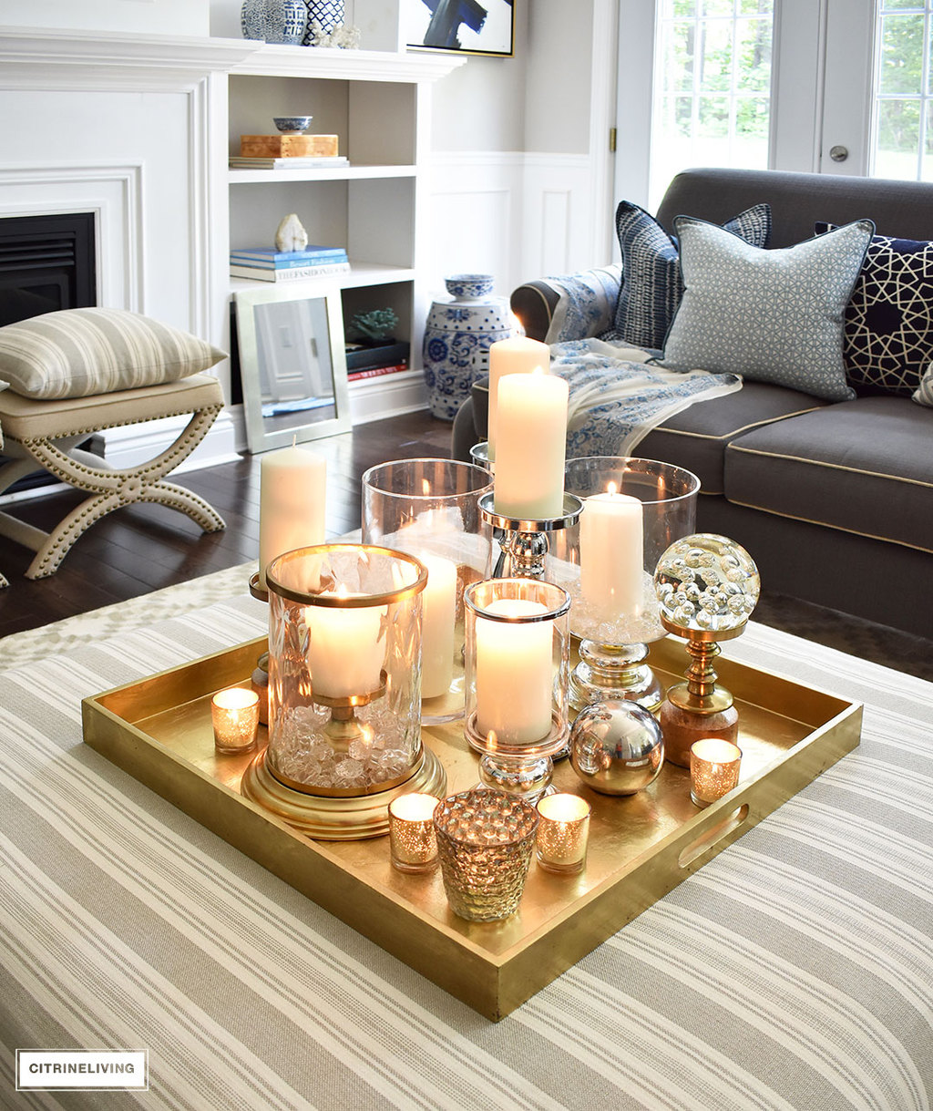 3 WAYS TO STYLE YOUR COFFEE TABLE OR OTTOMAN