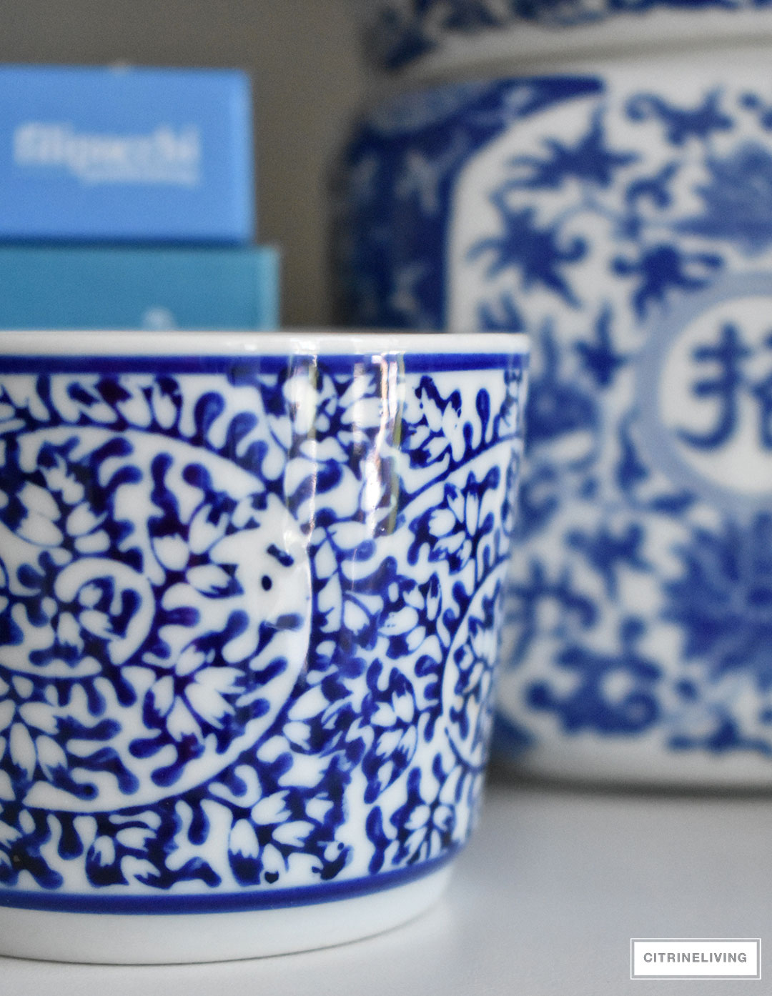A beautiful collection of blue and white ginger jars, vases, bowls and dishes can be showcased and used anywhere throughout your home. Pair it with any color scheme and use it through any season of the year - this timeless classic will never go out of style!