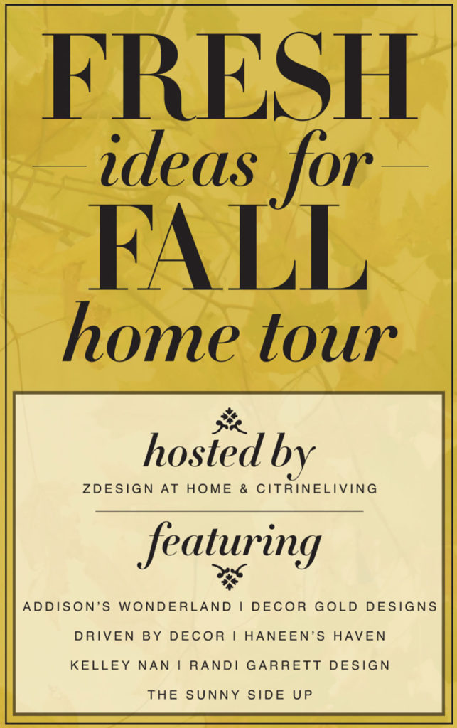 FALL HOME TOUR USING RICH COLORS BRASS AND GOLD   Fres Ideas Fall Home Tour 643x1024 