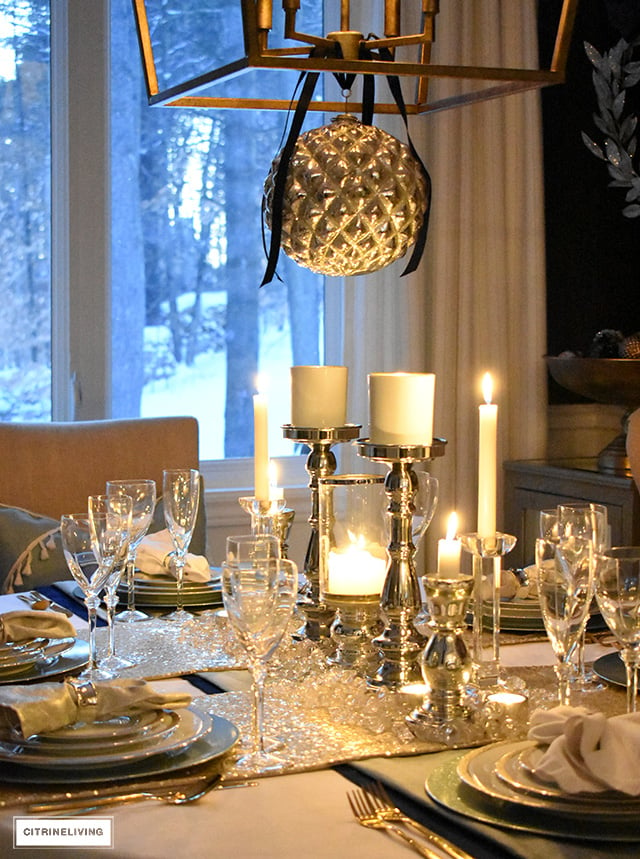 New year's tablescape