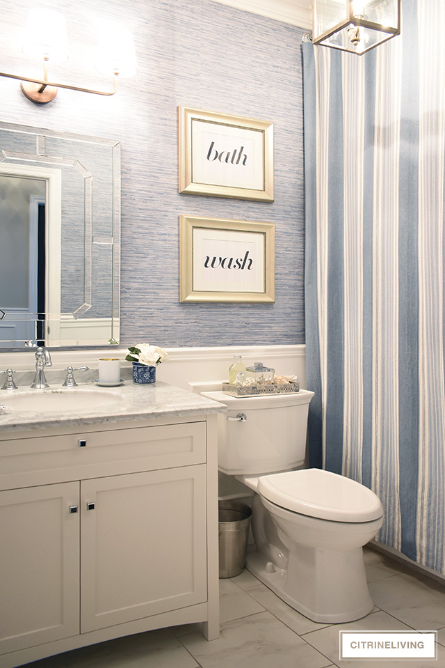 KIDS’ BATHROOM REVEAL WITH A CLASSIC WHITE VANITY