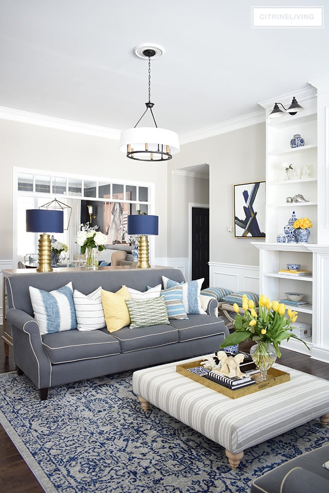 Blue And Grey Living Room Decor Blue And Grey Living Room Decor
