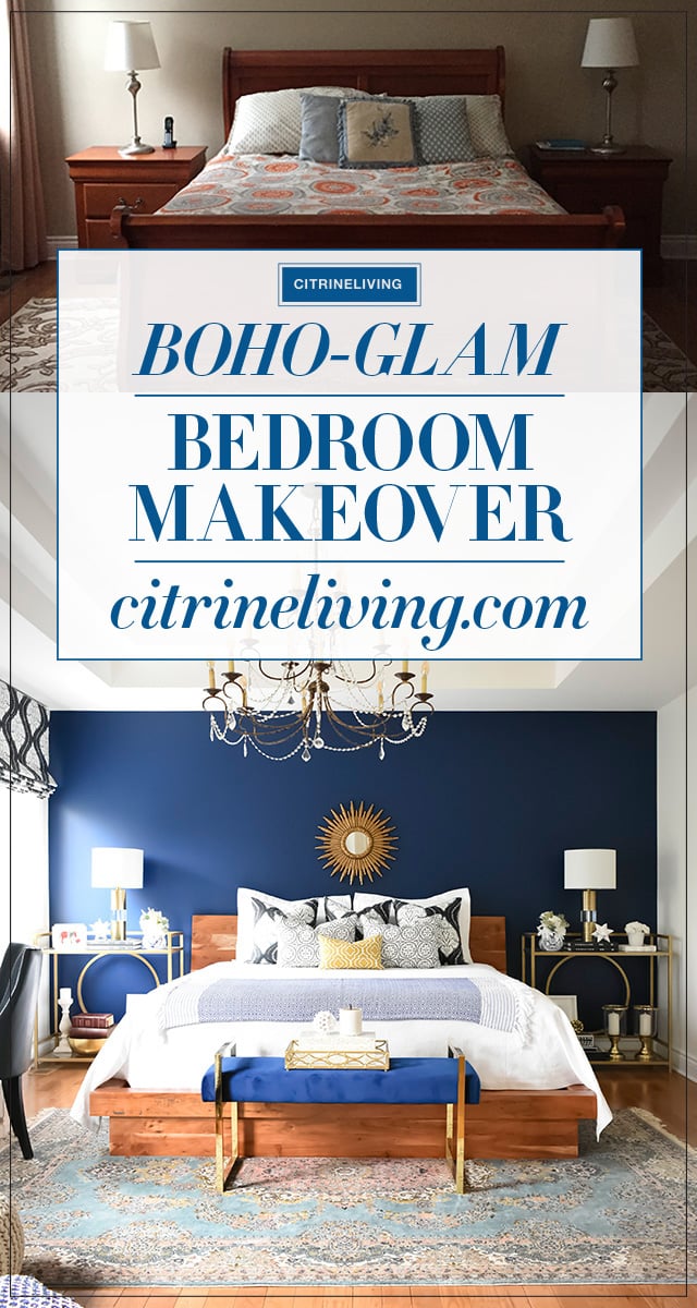 boho glam bedroom makeover