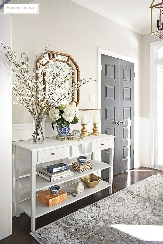 SPRING FRONT ENTRYWAY DECORATING IDEAS