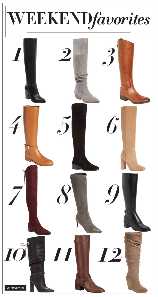 Sharing my favorite fall boot must-haves with the season's most gorgoues looks - from ridig boots to over-the-knee, I'm loving these tall boots for fall!