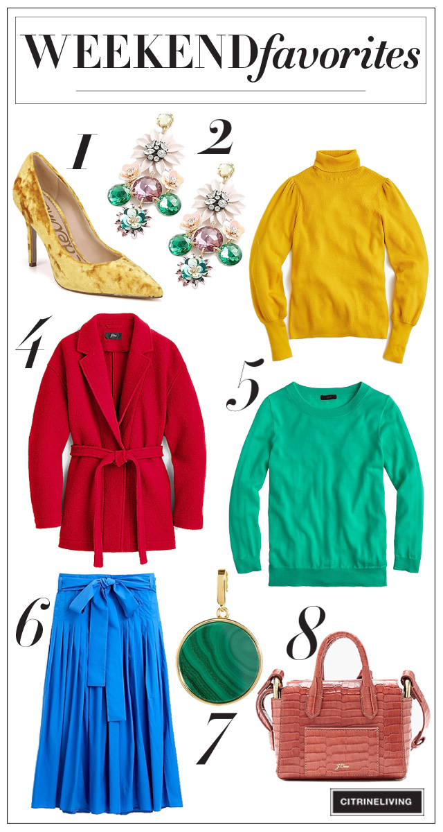 WEEKEND FAVORITES: BRIGHT COLORS FOR FALL