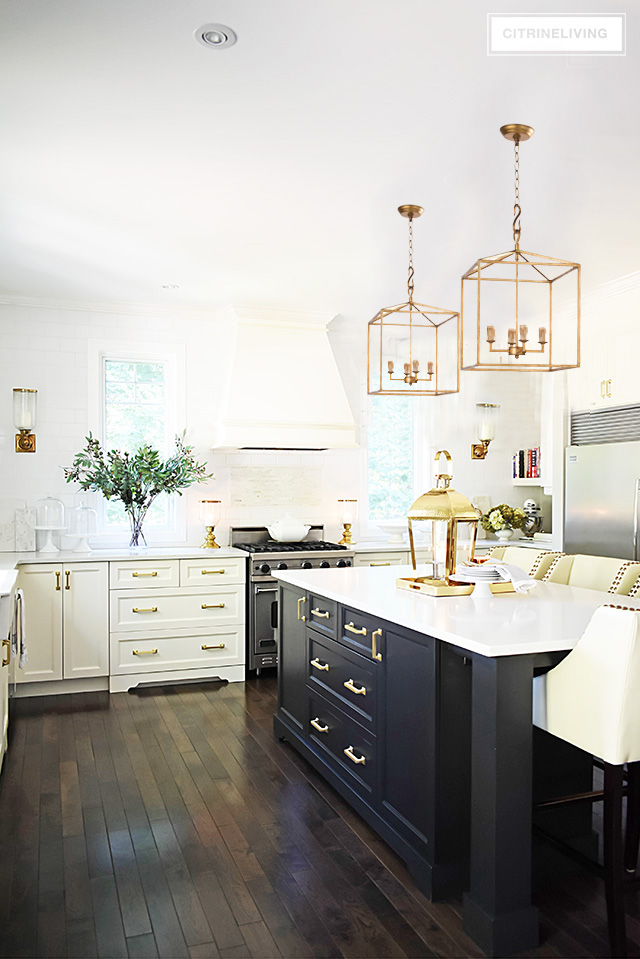 White and Grey Kitchen: A Hardware Update - CITRINELIVING