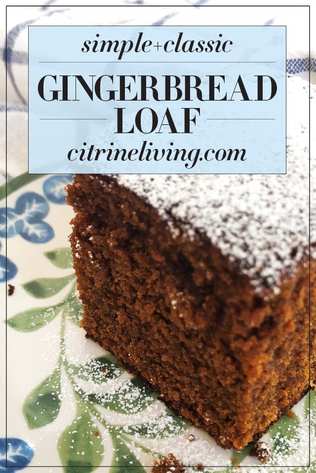 Classic gingerbread loaf recipe adapted from 'Favorite Old Fashioned Gingerbread', tweaked to add a slightly different flavor and consistency. So yummy!