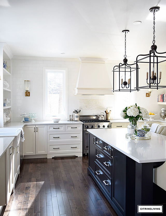 White and Grey Kitchen: A Hardware Update - CITRINELIVING