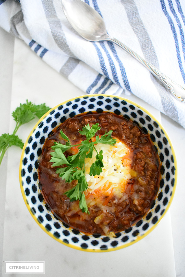 QUICK AND EASY BEANLESS CHILI RECIPE