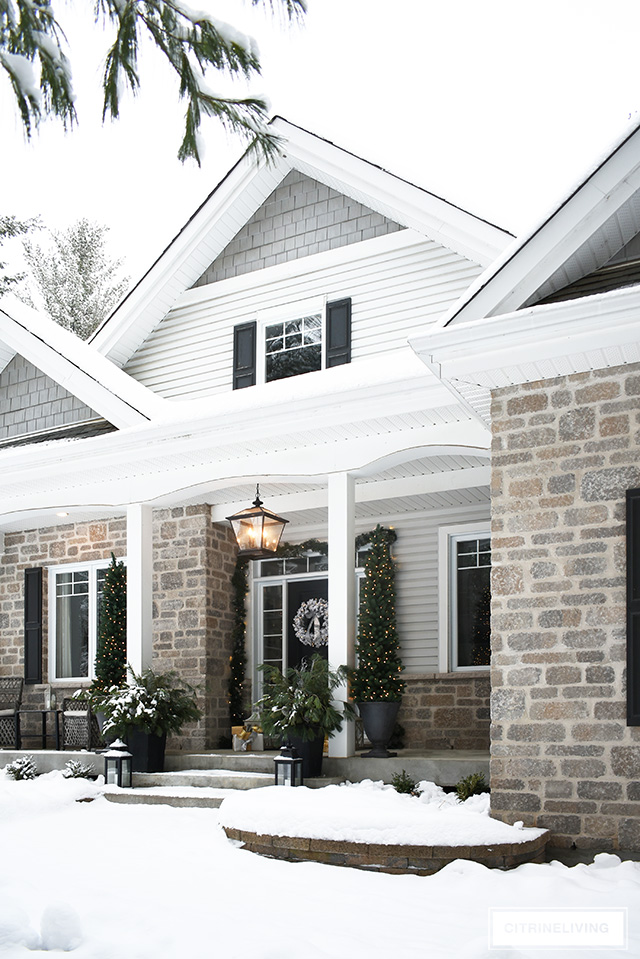 Christmas front porch decorating ideas