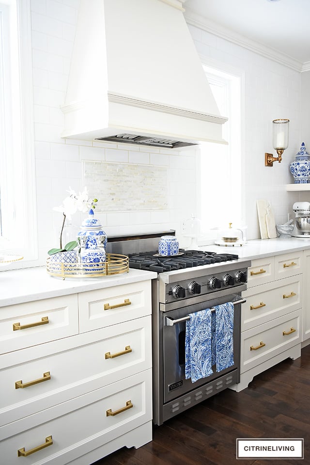 clean kitchen drawers and stove