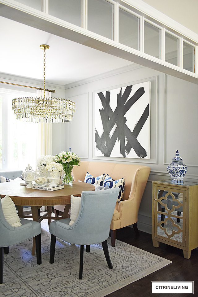 SUMMER DINING ROOM DECORATING - CITRINELIVING