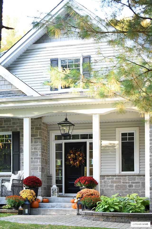 vibrant front porch