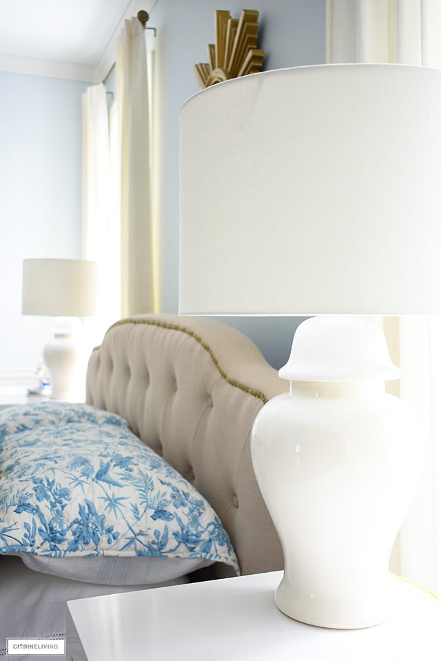 Elegant ginger jar lamps are classic and timeless in any space.