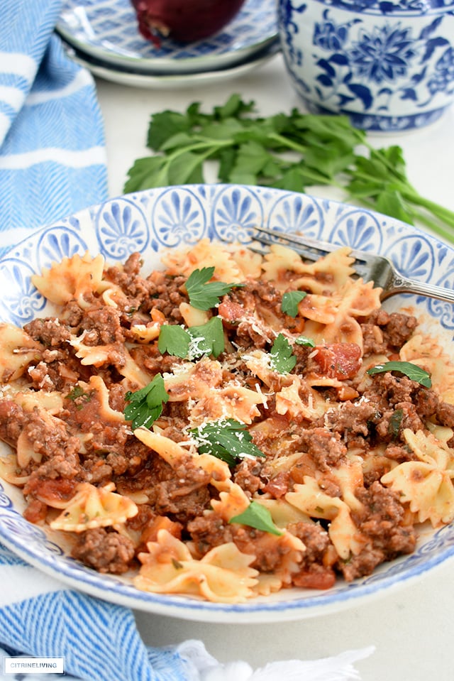 SIMPLE + QUICK BOLOGNESE SAUCE