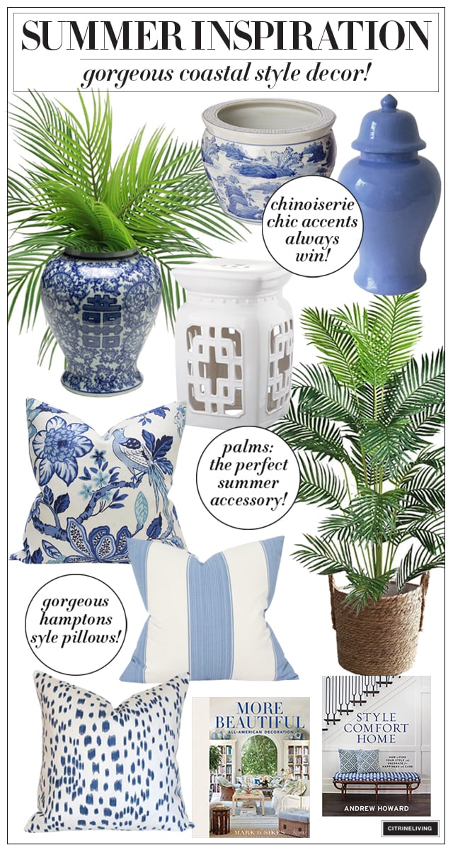 SUMMER INSPIRATION: COASTAL STYLE DECOR!