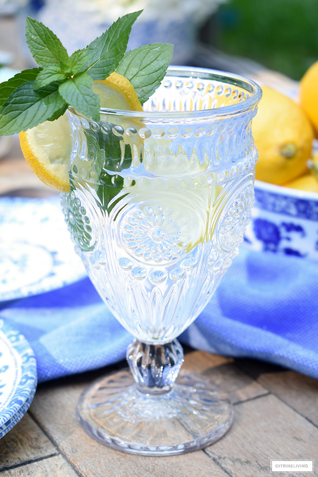 Beautiful vintage inspired clear glass goblet.