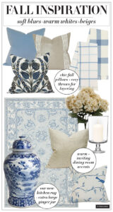 FALL DECORATING INSPIRATION: Blues + Neutrals | CITRINELIVING