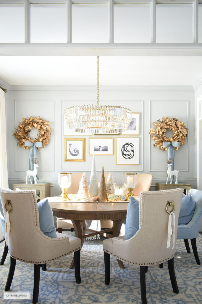 GORGEOUS CHRISTMAS DINING ROOM DECOR | CITRINELIVING