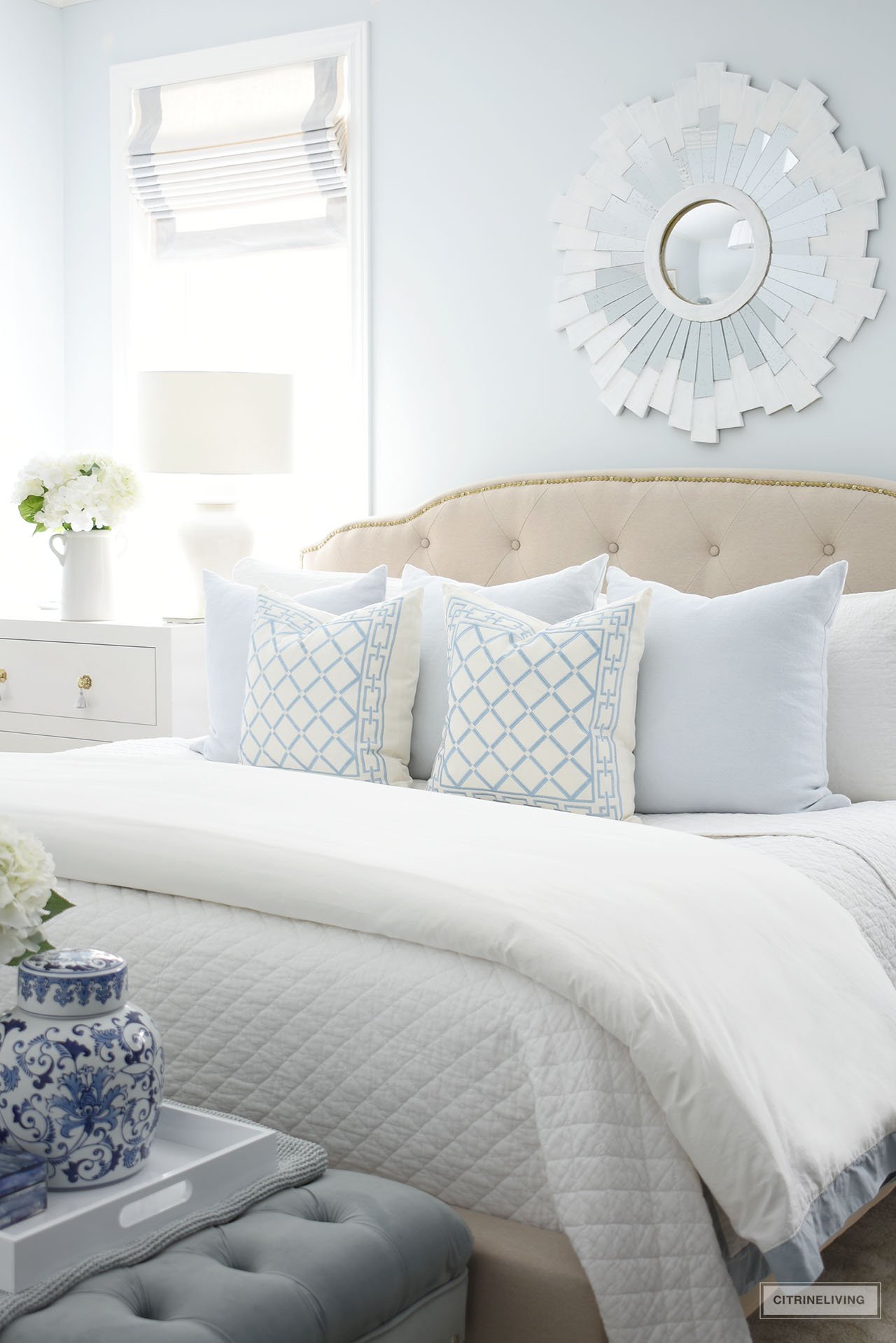 Pillows for white outlet bedding