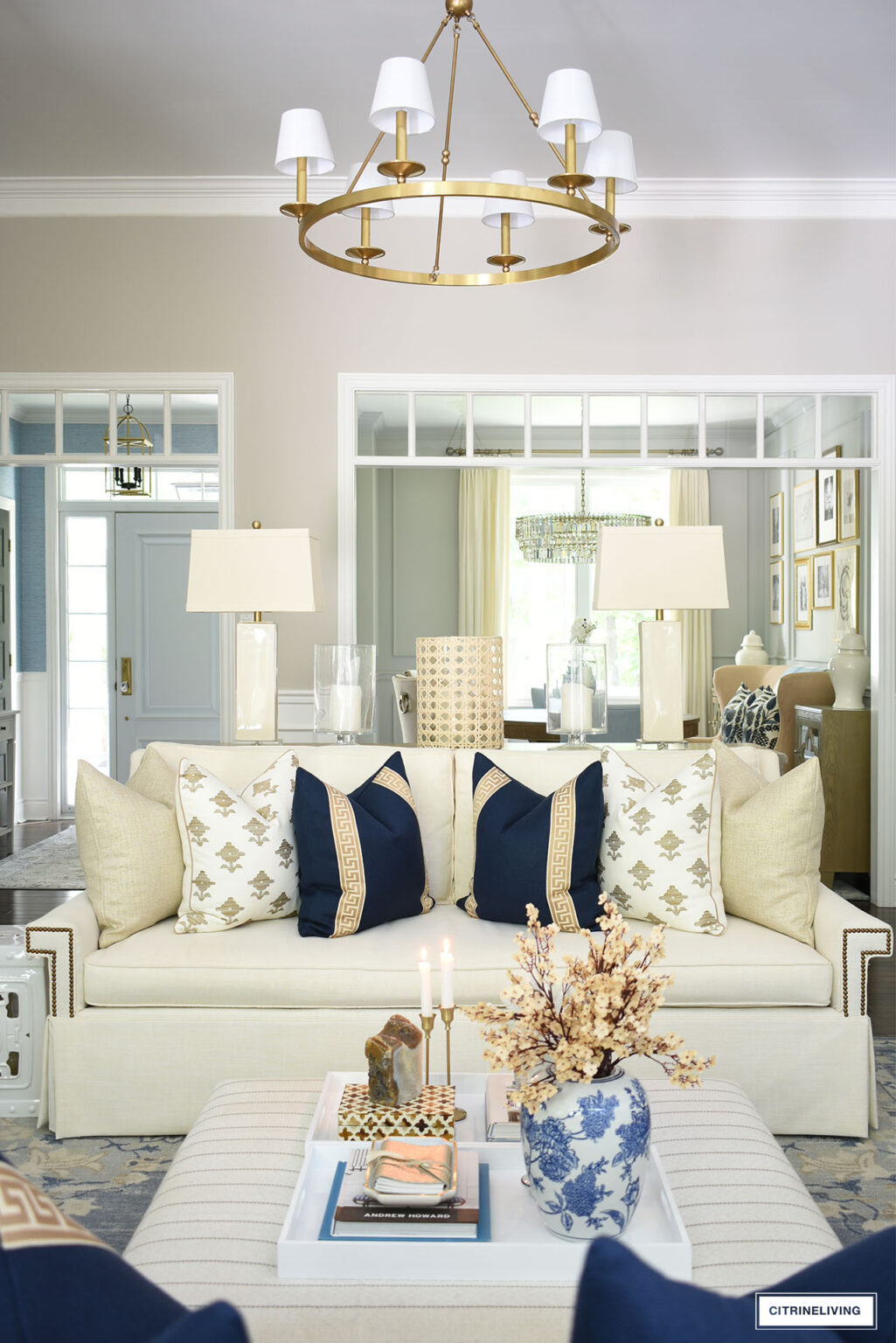 Elegant Fall Decorating In Our Living Room | CITRINELIVING