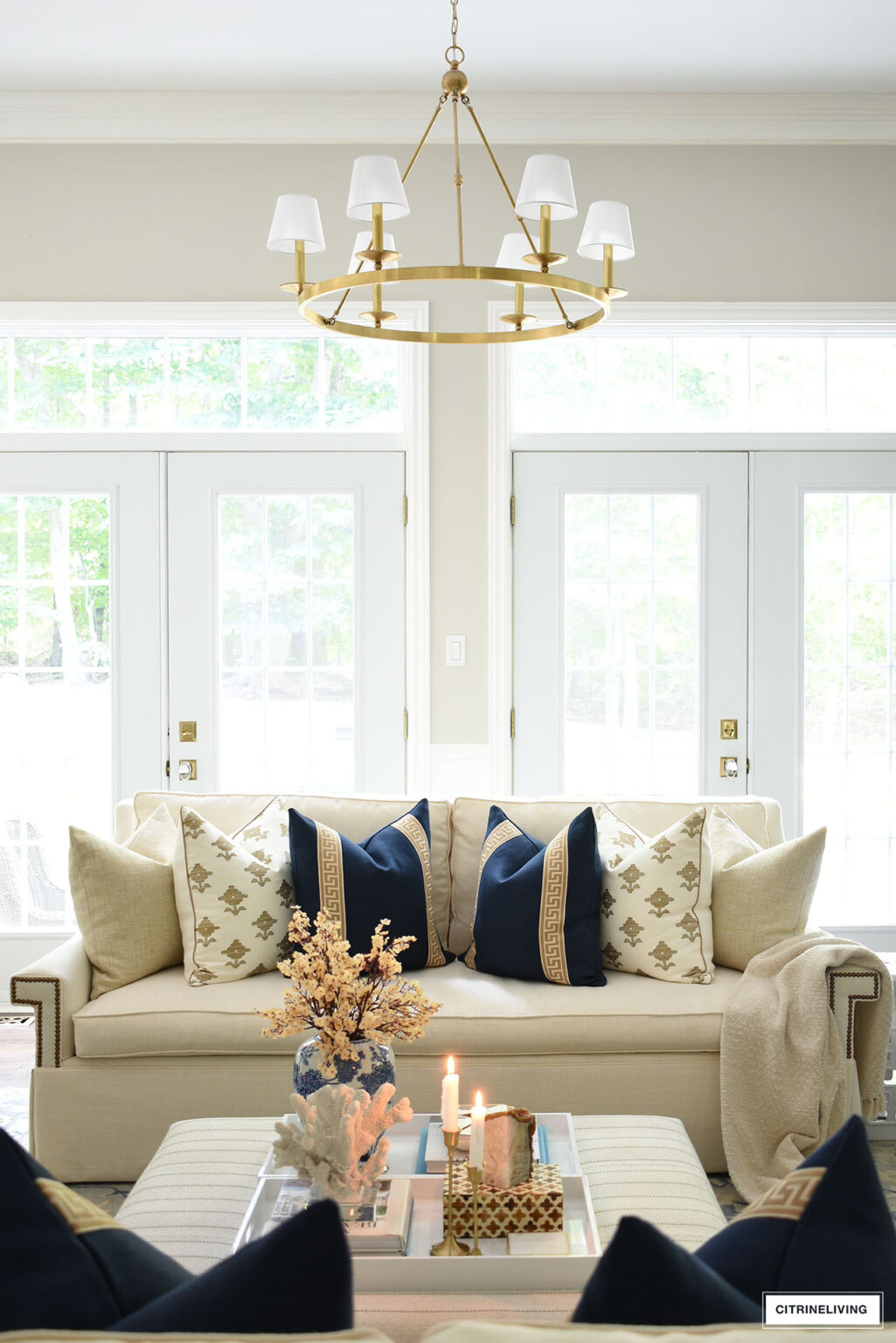 Elegant Fall Decorating In Our Living Room | CITRINELIVING