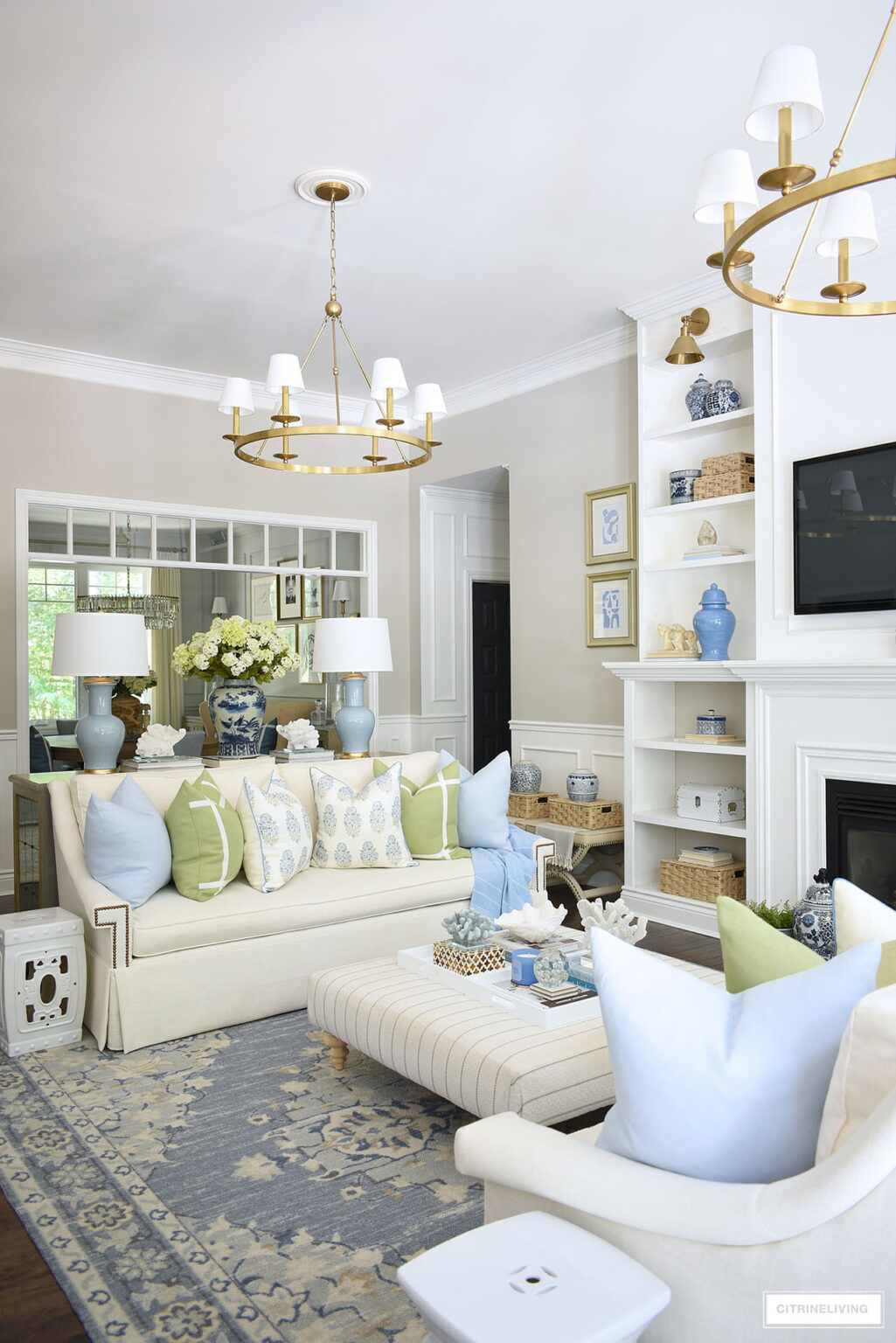 LIVING ROOM DECOR FOR SUMMER | CITRINELIVING