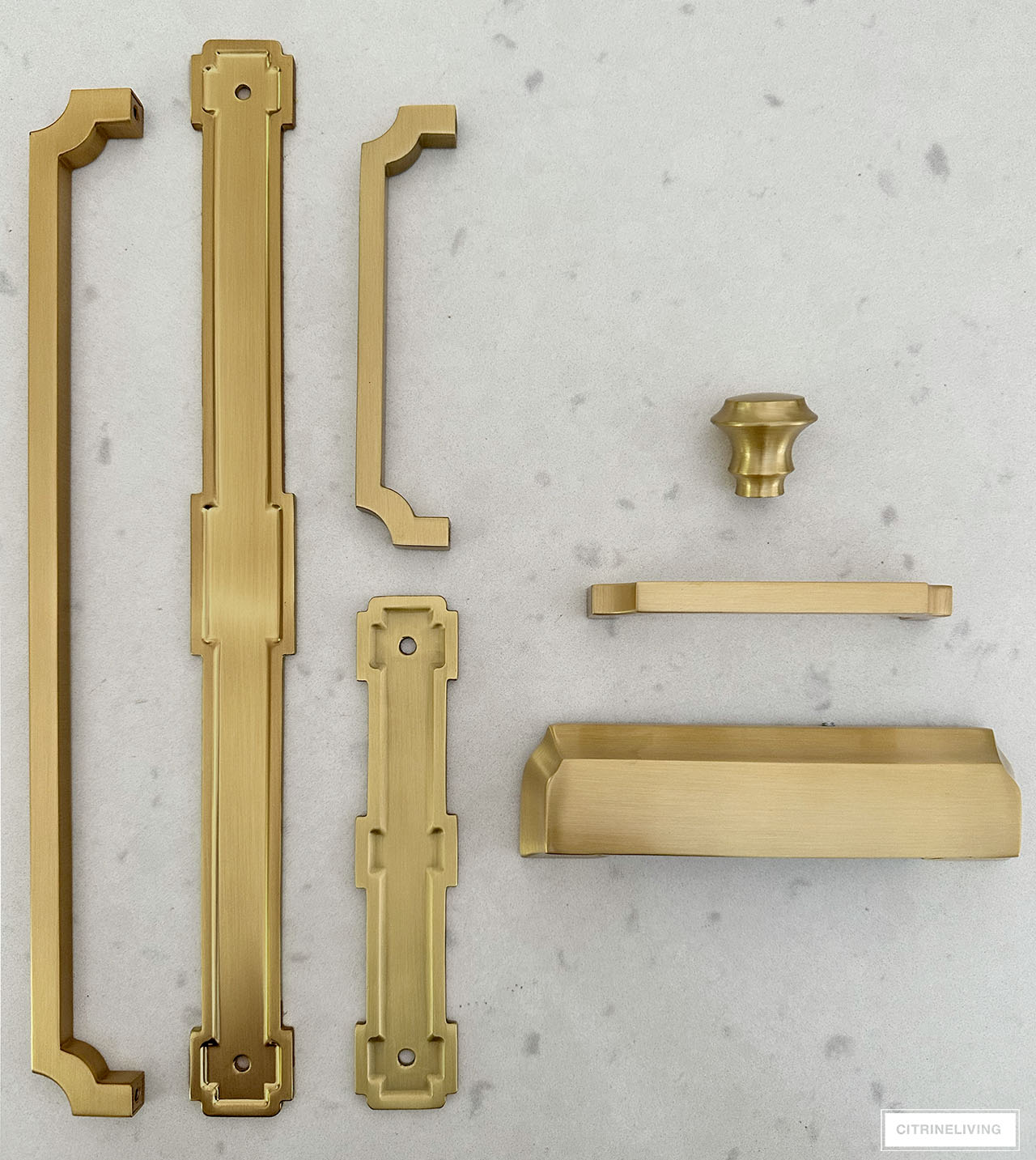 Assorted brass hardware