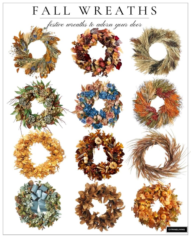 GORGEOUS FALL WREATHS YOU CAN SAVE AND SPLURGE ON