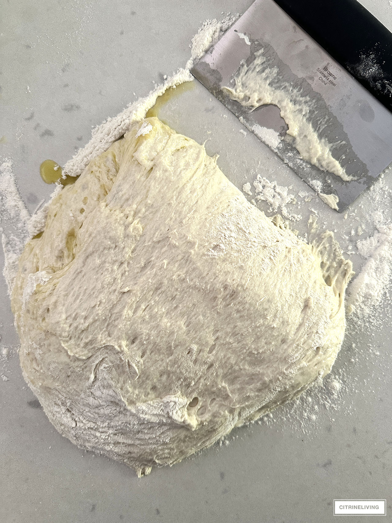 Folder bread dough