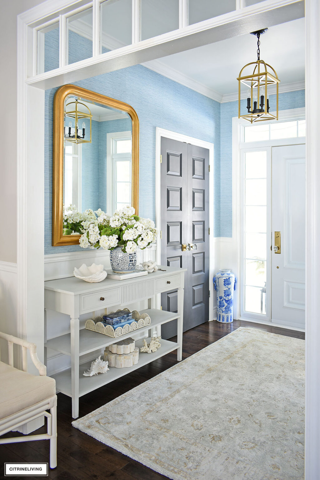 CHIC SPRING ENTRYWAY DECOR | CITRINELIVING