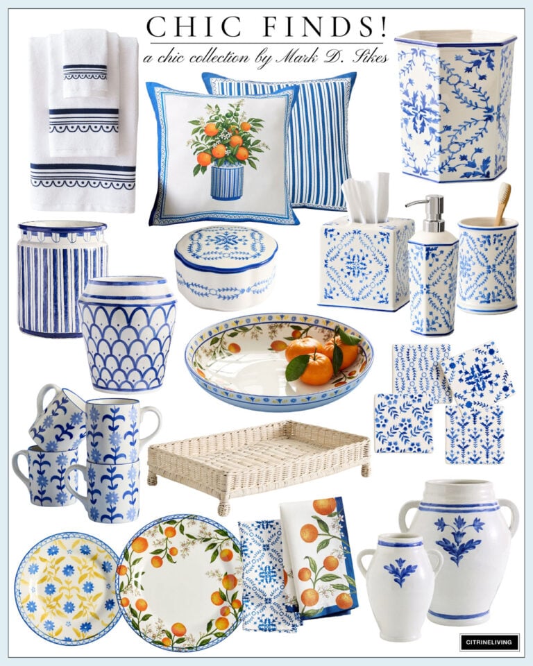 A VERY CHIC BLUE AND WHITE COLLECITON