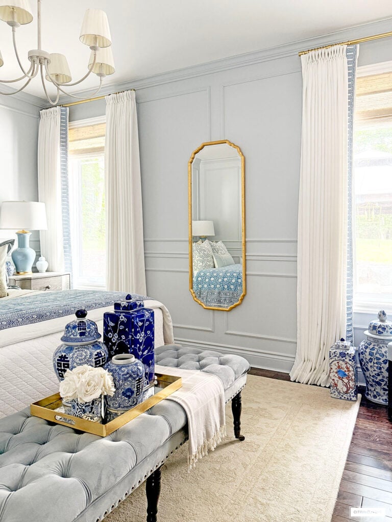 OUR STUNNING NEW MIRROR: A VERY CHIC BEDROOM ADDITION!