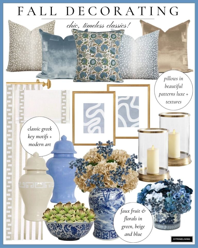 FALL HOME DECOR INSPIRATION IS HERE: RICH COLOR, PATTERN AND TEXTURE TO LOVE!