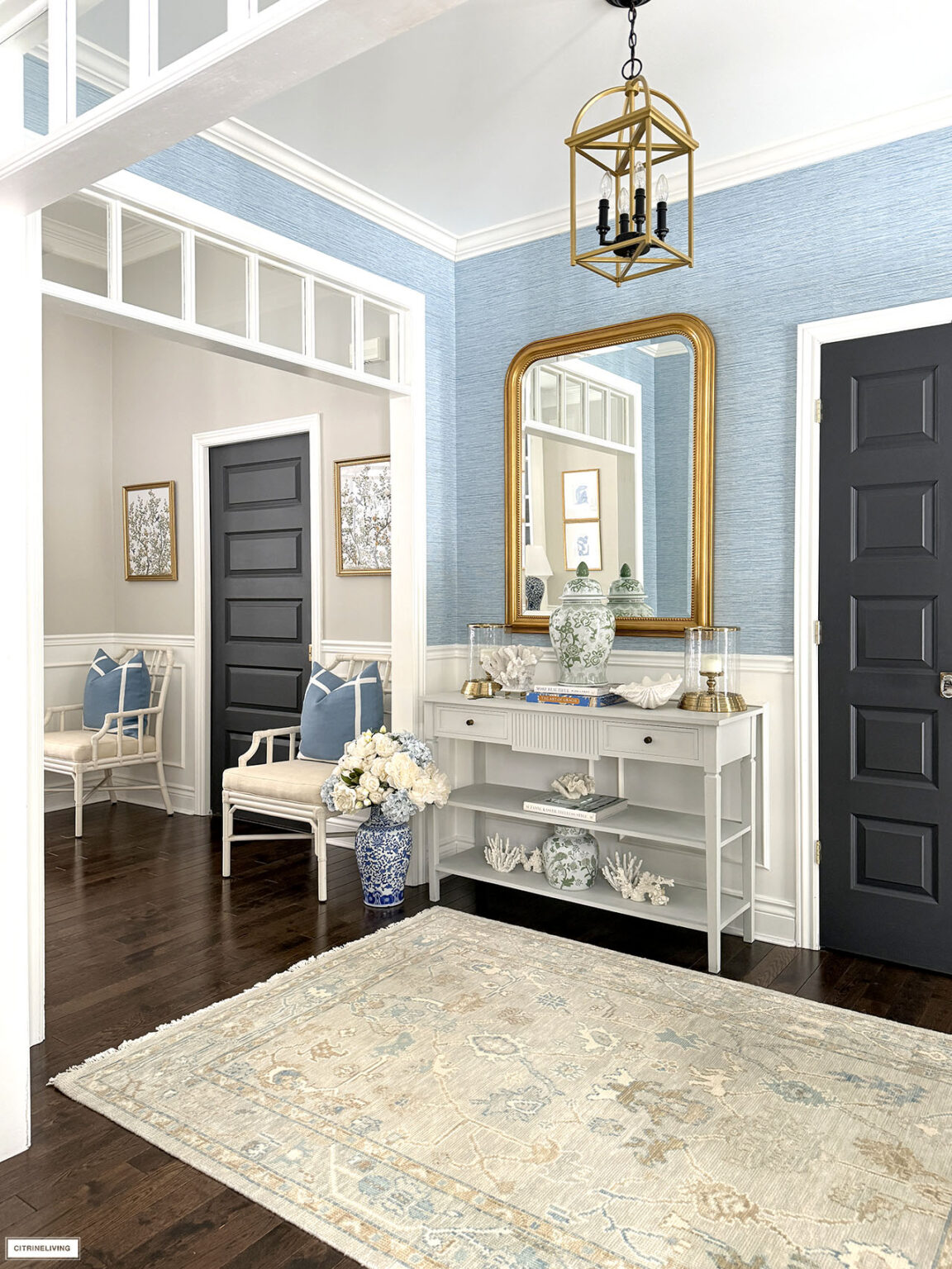 Beautiful, Easy Spring Entryway Decorating | CitrineLiving