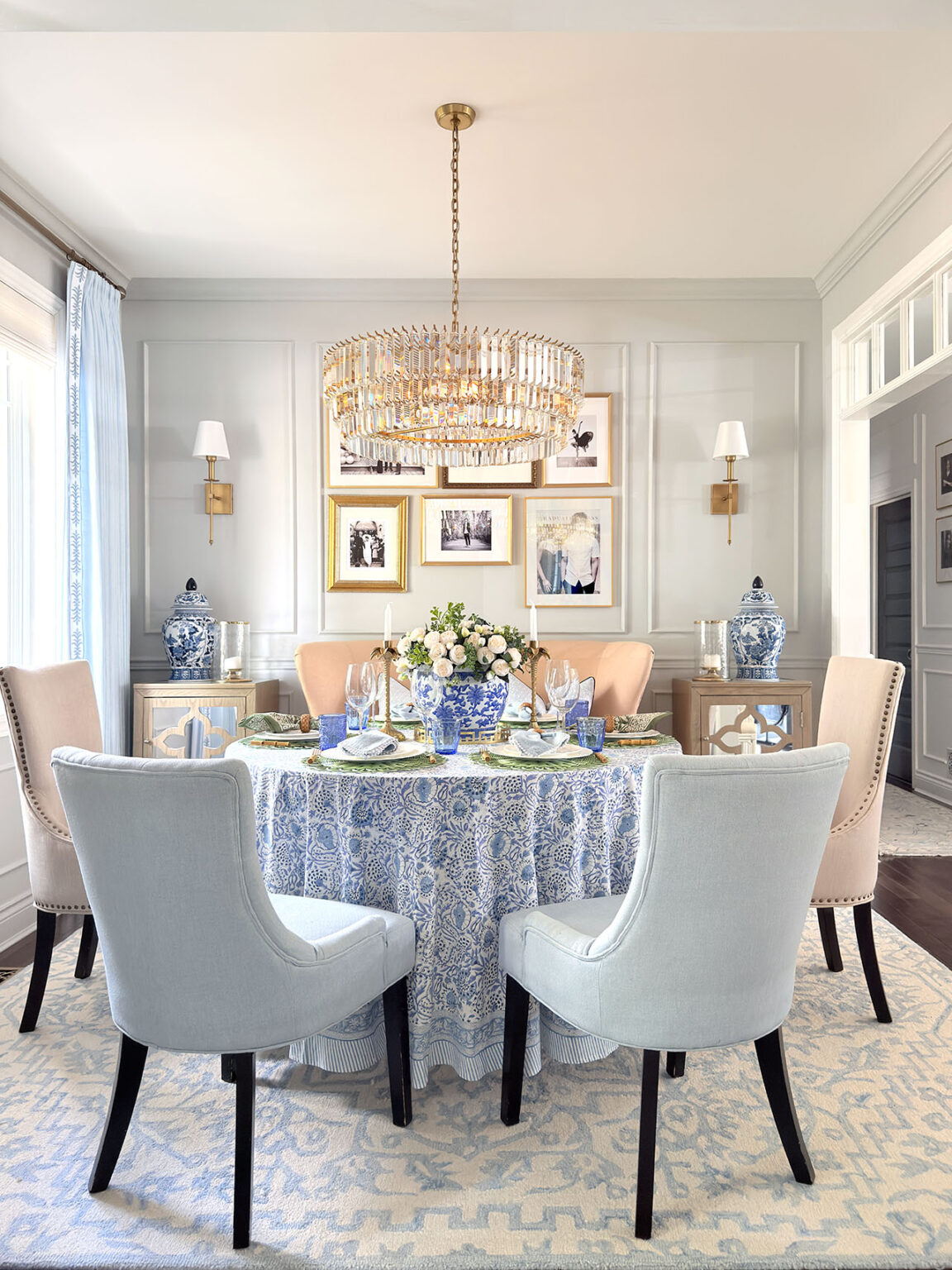 Beautiful Spring Dining Room & Tablescape | CitrineLiving