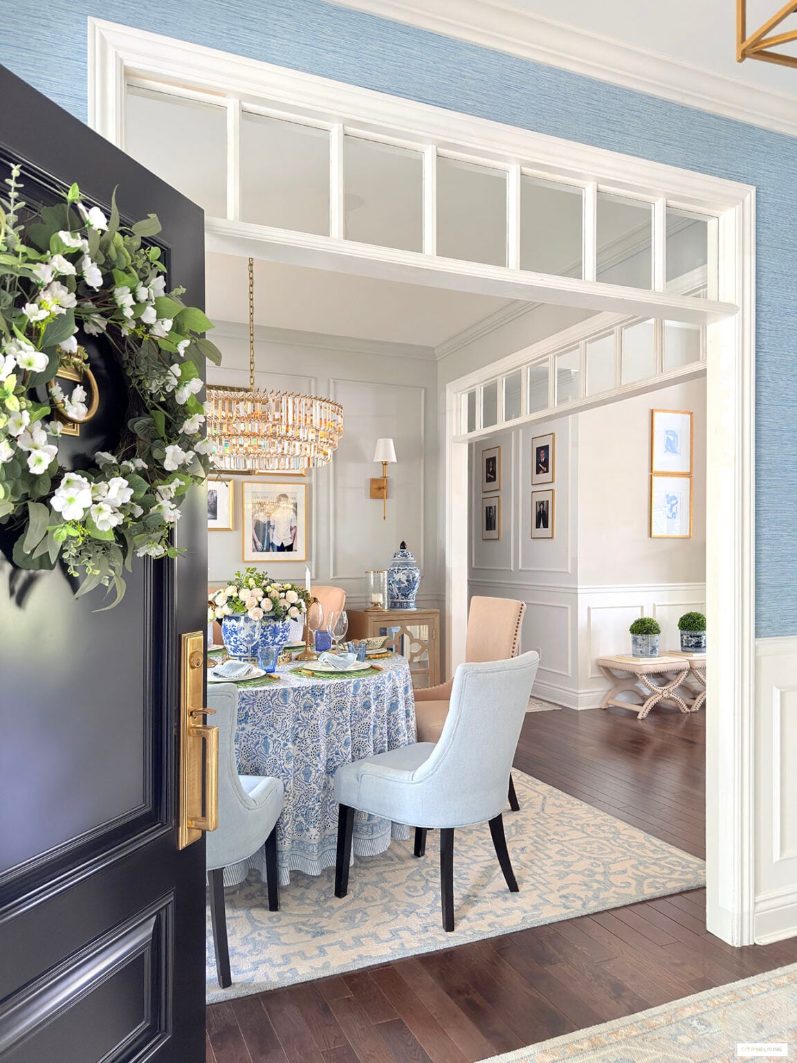 Beautiful Spring Dining Room & Tablescape | CitrineLiving