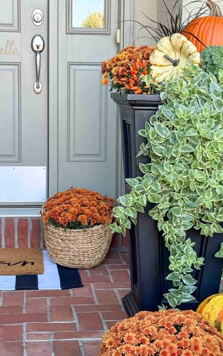 FALL DECORATING IDEAS TO LOVE – SIMPLE PORCH IDEAS, TASTEFUL SEASONAL DECOR, DINING ROOM AND KITCHEN STYLING AND A DELICIOUS ROASTED TOMATO SOUP RECIPE